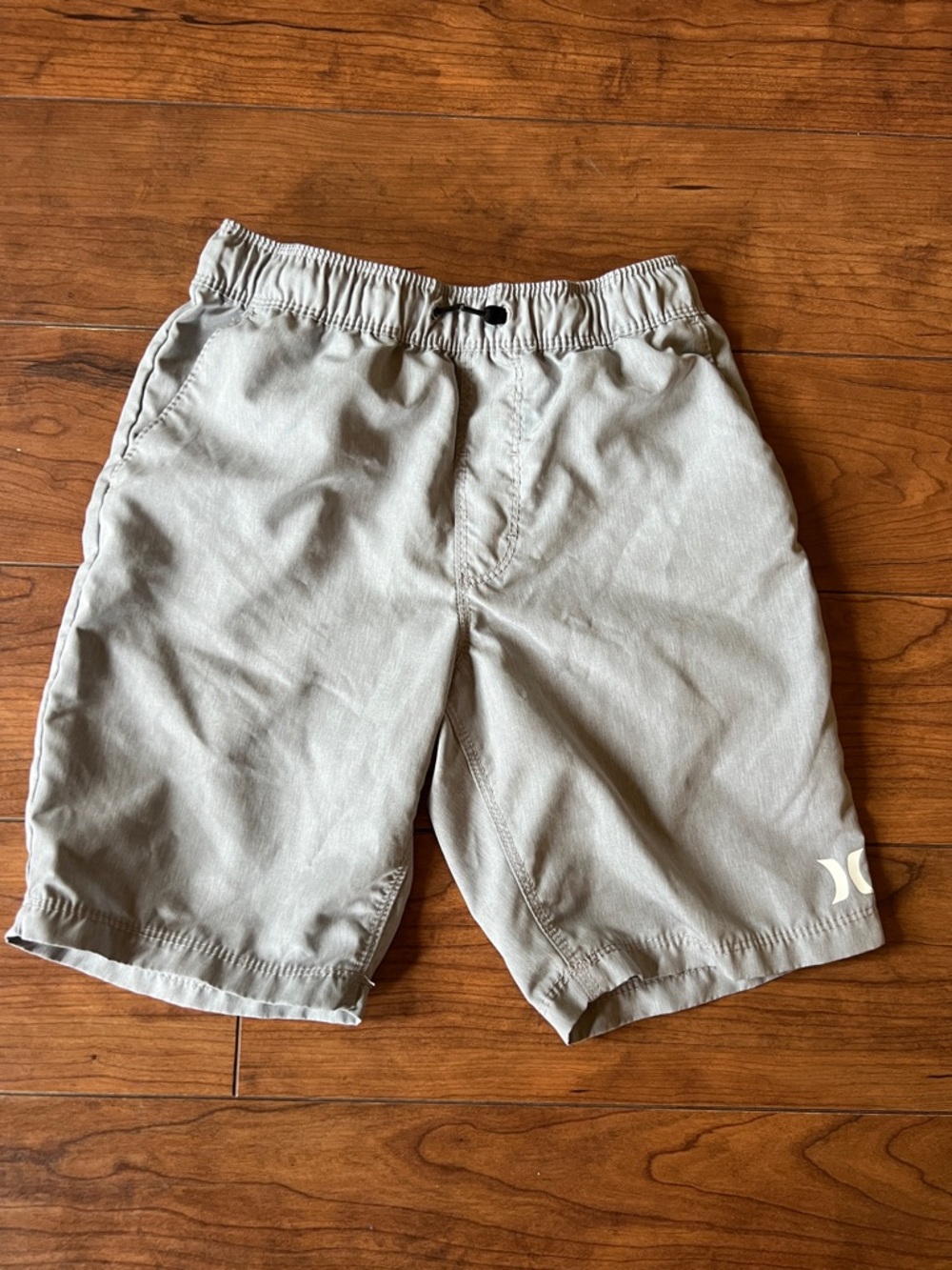 Hurley Boys Light Gray Elastic Waist Shorts